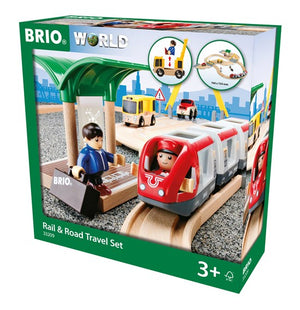 BRIO | Rail & Road Travel Set 33 pieces