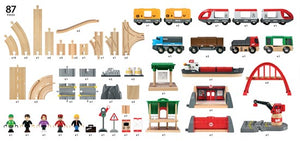 BRIO | Deluxe Railway Set 87 pieces