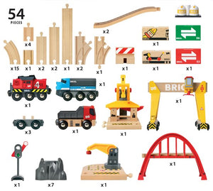 BRIO | Cargo Railway Deluxe Set 54 pieces