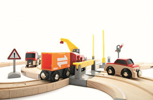 BRIO | Rail & Road Crane Set 26 pieces