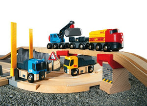 BRIO | Rail & Road Loading Set 32 pieces