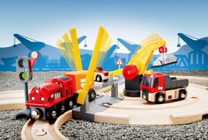 BRIO | Rail & Road Crane Set 26 pieces