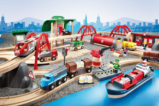 BRIO | Deluxe Railway Set 87 pieces