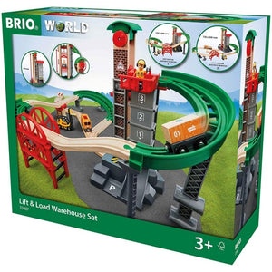 BRIO | Lift and Load Warehouse Set, 32 pieces