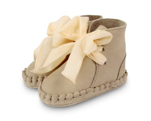 Pina Organza | Taupe Nubuck + Cream Cotton