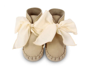 Pina Organza | Taupe Nubuck + Cream Cotton