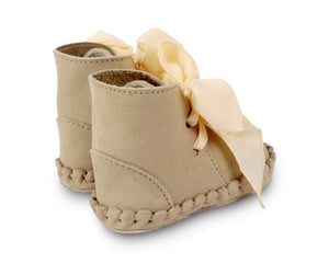 Pina Organza | Taupe Nubuck + Cream Cotton