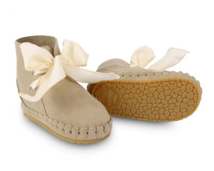 Pina Organza | Taupe Nubuck + Cream Cotton