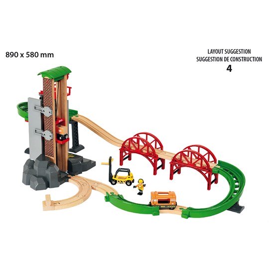 BRIO | Lift and Load Warehouse Set, 32 pieces